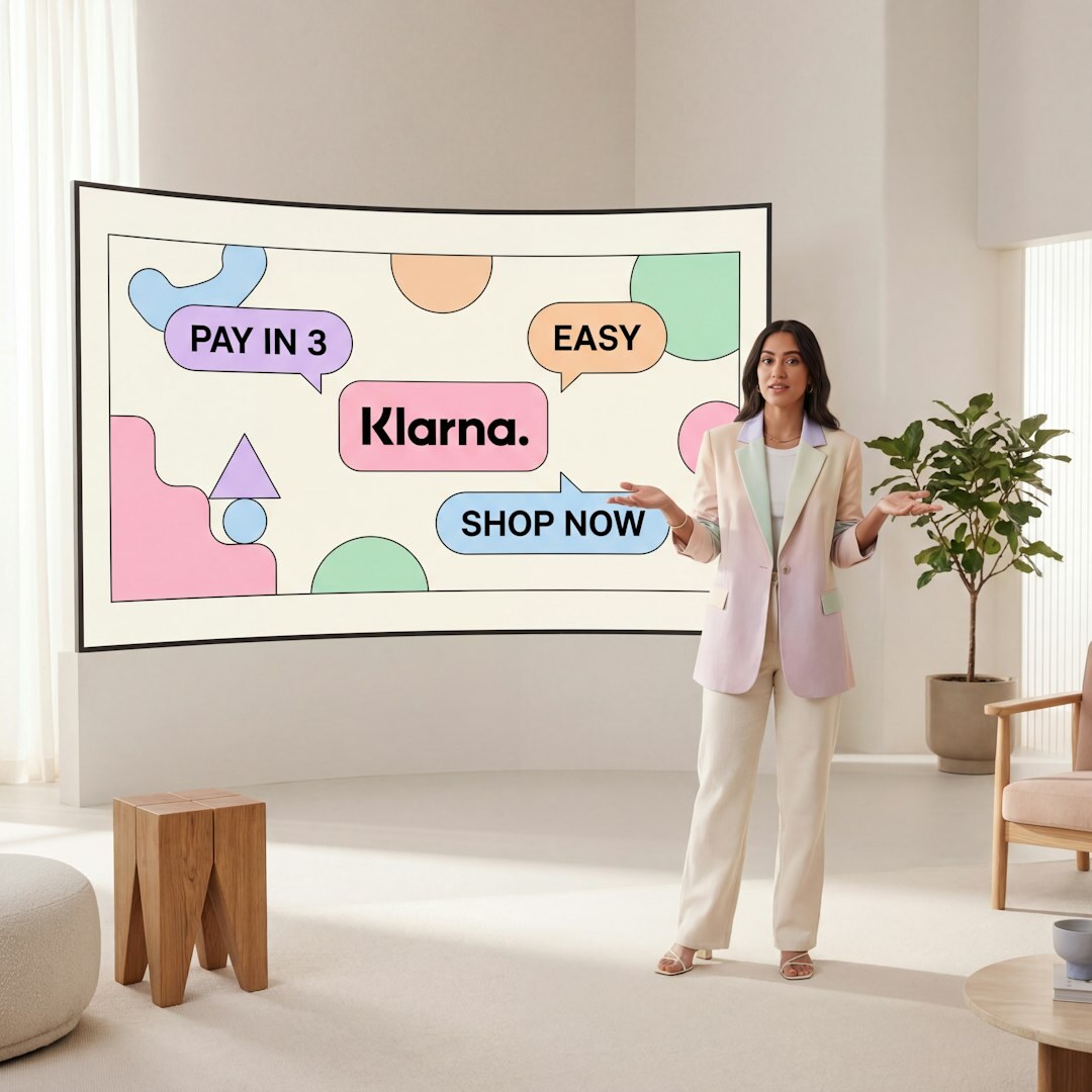 Brazilian woman confidently presenting to a small group indoors