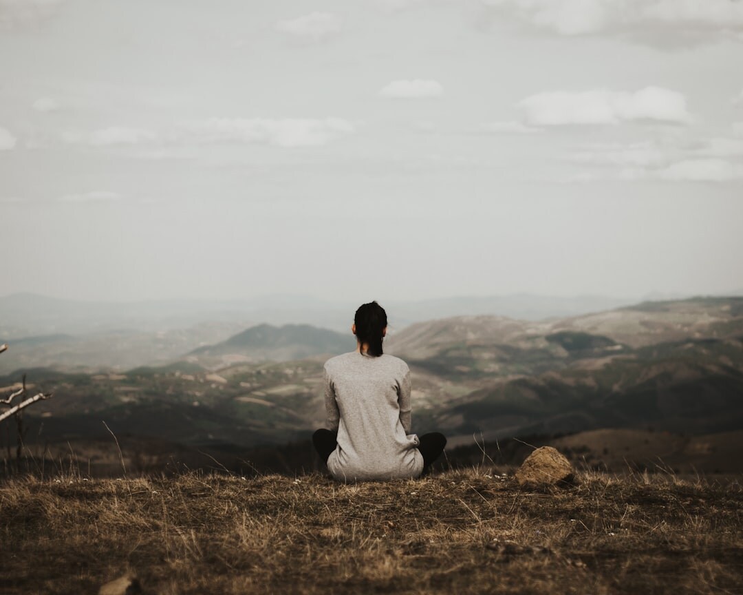 man meditating for confidence